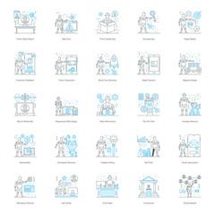  Artificial Intelligence Line Vectors Pack 