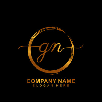 Premium Vector | Gn letter logo design vector template alphabet initial  letter gn logo design with glossy reflection business illustration