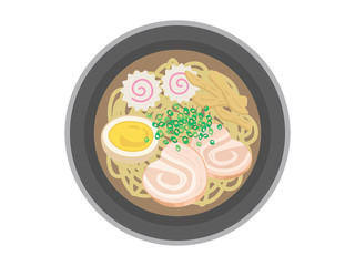 醤油ラーメンのイラスト