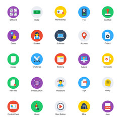  Pack Of Flat Random Icons