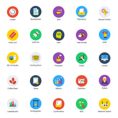 Random Basic Flat Icons Collection 