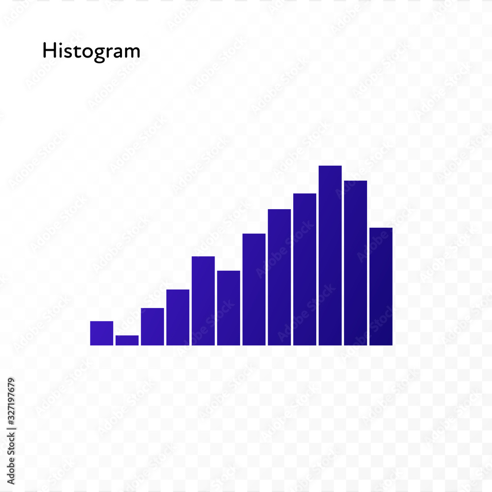 Aufkleber infographic design element collection. vector flat color illustration. histogram of column bar isola