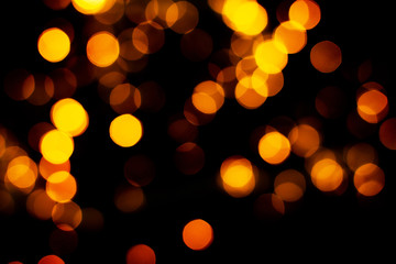 Golden abstract bokeh.