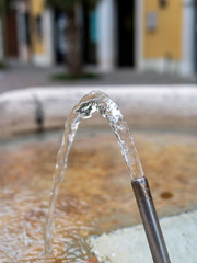 Fototapeta na wymiar very nice view of crystaline fountain water jet