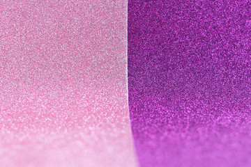 Pink and purple curved gliter paper. space for text...
