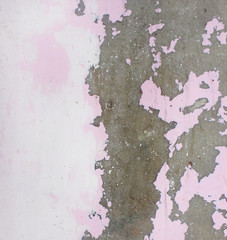 pink background the texture of the cracked paint resembles a shell