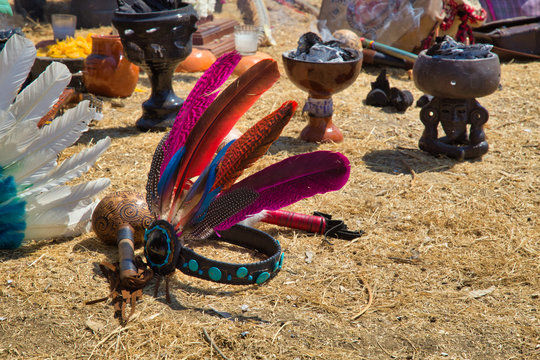 The plume is on the floors of the atrium of the Parque nacional Sacromonte