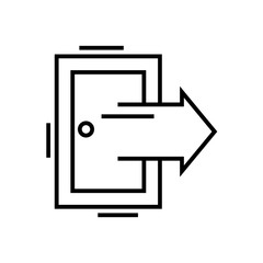 Out door line icon, concept sign, outline vector illustration, linear symbol.