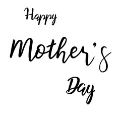 Happy Mothers day hand lettering