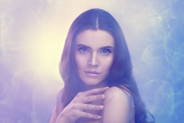 bewitching brunette woman