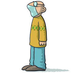 a nice character with protective mask