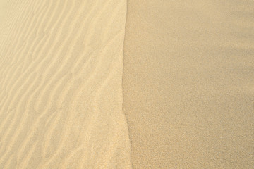 Natural Desert Sand Dunes Texture. Two side dune, top view Background.