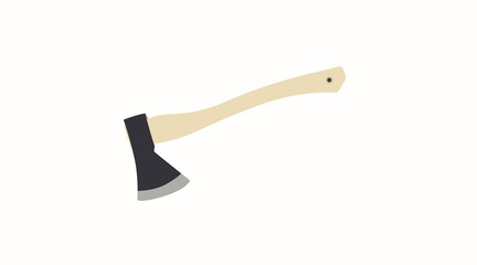 Vector Isolated Illustration of a Axe