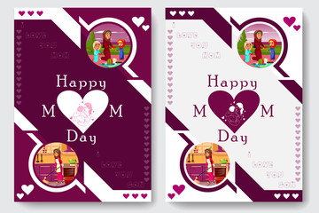 Flyer Mother Day Tow Colors