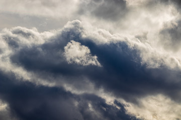 dramatic sky with clouds