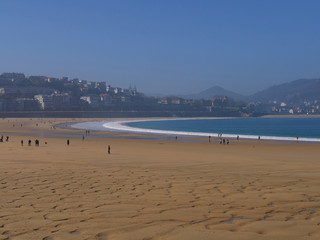 San Sebastian bay in a sunny day 
