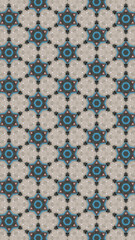 Seamless Pattern. Triangle shapes. White Star Light.  Textile, Brown, Wooden, Turkish Tiles.