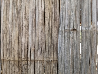 texture of old bamboo wall background.