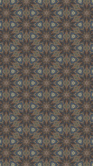 Seamless Pattern. Triangle shapes. White Star Light.  Textile, Brown, Wooden, Turkish Tiles.