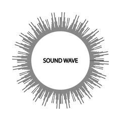 Sound waves vector illustration