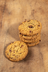 Galletas con chispas de chocolate