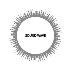 Sound waves vector illustration