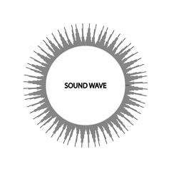 Sound waves vector illustration