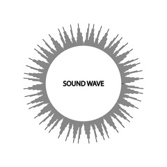 Sound waves vector illustration
