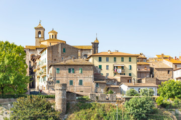 Fototapeta na wymiar a view of Vetralla city, province of Viterbo, Lazio, Italy 
