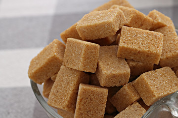 brown sugar cubes on the table