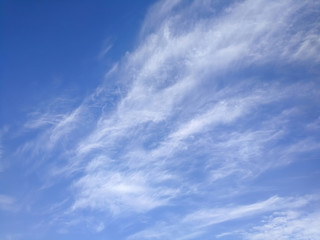 blue sky with white clouds