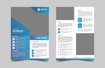 case study template with minimal design