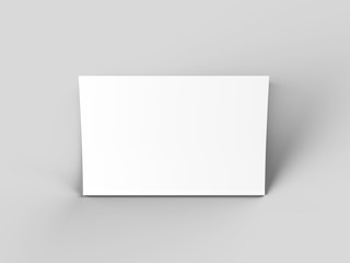 Open magazine with a glued binding. Vertical A4 format. 3d illustration.