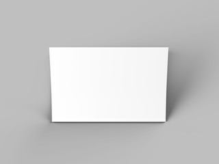 Open magazine with a glued binding. Vertical A4 format. 3d illustration.