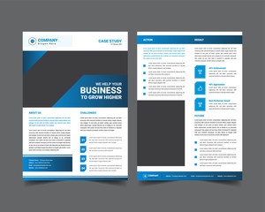 case study template with minimal design