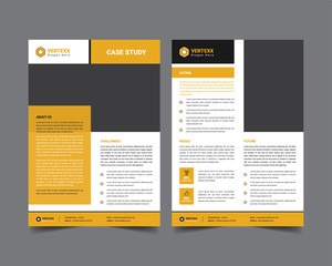 case study template with minimal design