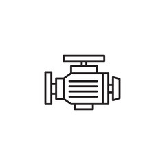 Engine icon in trendy flat style isolated on white background. Symbol for your web site design, logo, app, UI. Vector illustration, EPS