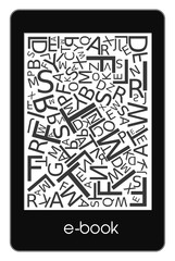 eBook with letters scattered chaotic