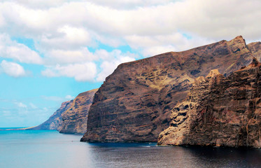 Fototapeta na wymiar Cliff of the giants on the island of Tenerife