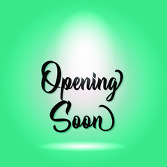 Obraz premium Opening soon poster background design vector eps 10