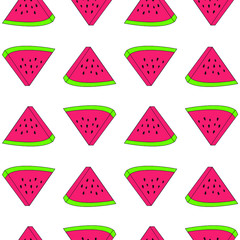 Seamless pattern watermelon vector for fabric or retail industry