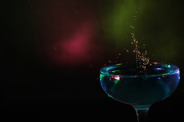 グラスの中のスプラッシュ