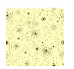 Seamless floral abstract pattern. Vector