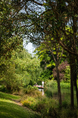 punting on the avon in christchurch new zealand