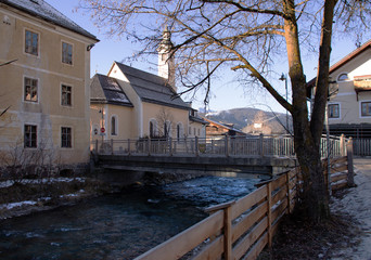 Fototapeta na wymiar Niederdorf Südtirol