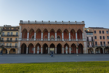 Loggia Amulea at the largest square in the city of Padova known as Prato della Valle