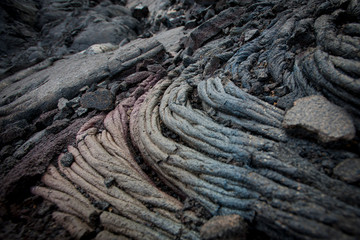 Colors and Texture of Lava Rock, Geography