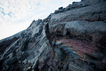 Colors and Texture of Lava Rock, Geography