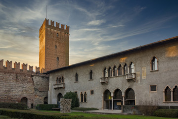 Castelvecchio, originally called Castello di San Martino in Aquaro, is a castle in Verona currently used to house the civic museum, it is the most important military monument of the Scaligera lordship