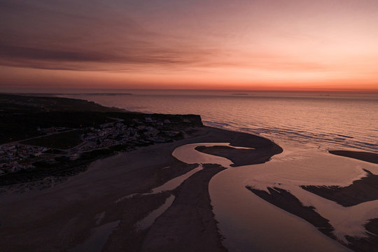Sunset at the Portugese coast